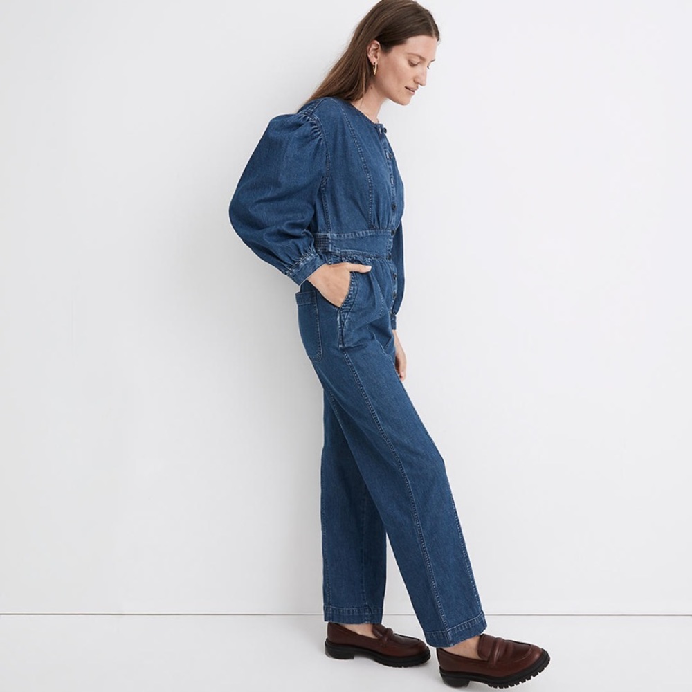 Madewell Denim Straight-Leg Jumpsuit